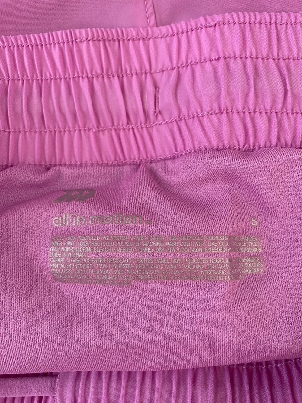Like new! Target All in Motion Women's Pink Athletic Shorts with Elastic Waist - Picture 4 of 4